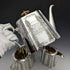 1882 English Antique Silver Plated Teapot Set of 3 John Gallimore